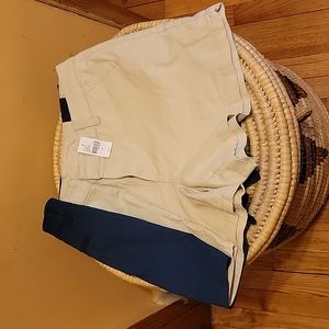 2 for $10 Plus Size 18 Lane Bryant Chino Shorts Beige & Blue.